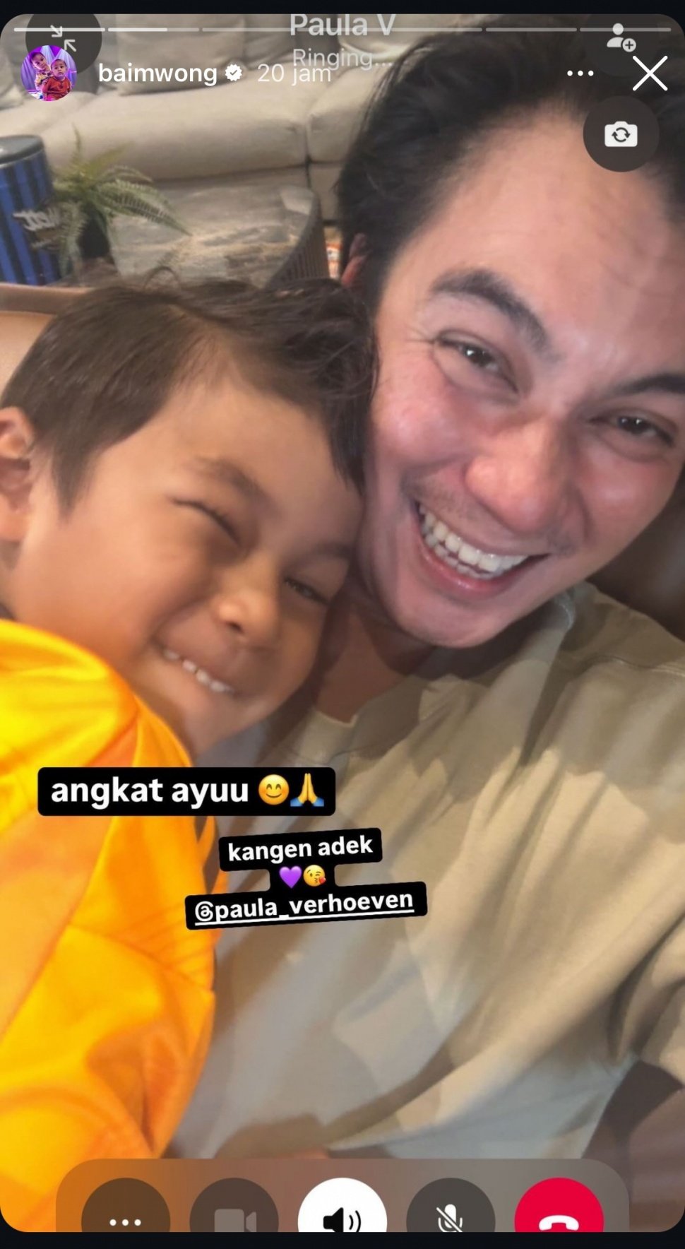 Postingan Baim Wong [Instagram/@baimwong]