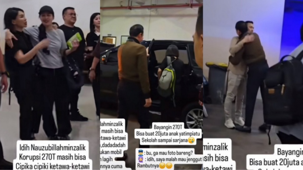 Viral Video Sandra Dewi dan Harvey Moeis Tertawa Bahagia Usai Sidang, Tak Pakai Mobil dan Rompi Tahanan? (TikTok/@eljack888)