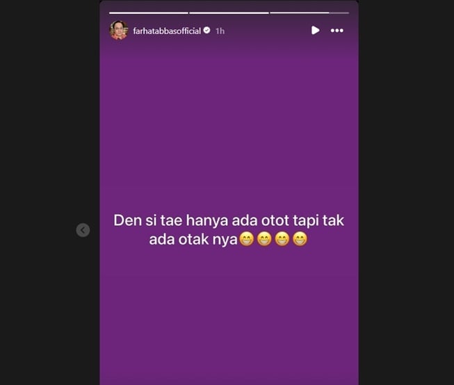 Farhat Abbas sindir Denny Sumargo (Instagram)