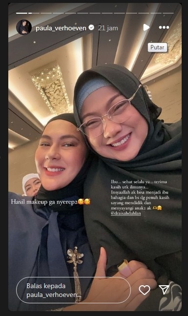 Paula Verhoeven dan dr. Aisah Dahlan (Instagram/@paula_verhoeven)