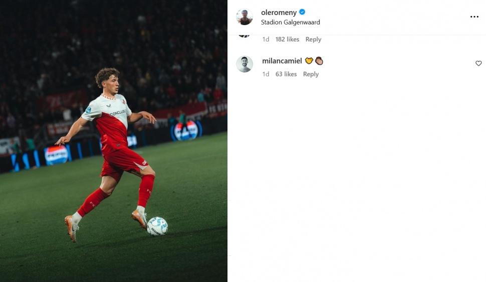 Ole Romeny dirumorkan akan salaman. (Instagram/@oleromeny)