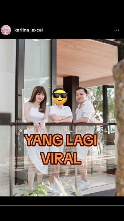 Foto diduga Ivan Sugianto, istri, dan anak mereka. (TikTok/@paltiwest)