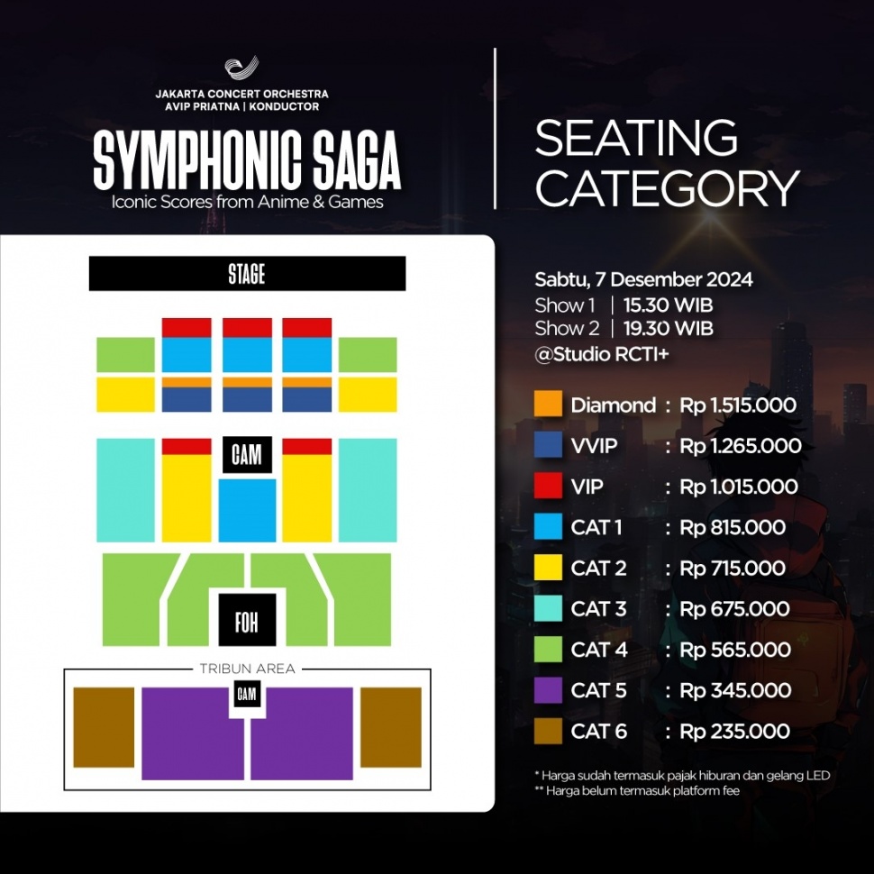 Seating Category Symphonic Saga: Iconic Score from Anime & Game. (Dok: Istimewa)