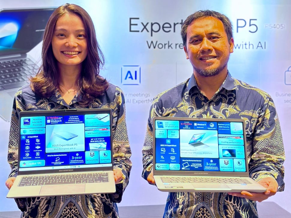 Laptop Asus Expertbook P5 yang akan segera meluncur ke Indonesia. [Asus Indonesia]