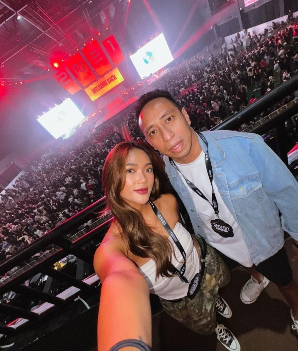 Marion Jola Tampil SWAG di Konser 2NE1, Rayakan Mimpi K-Pop Pertamanya (Instagram)