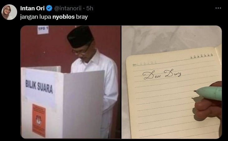 Postingan dan meme Pilkada 2024 dari netizen. (X)