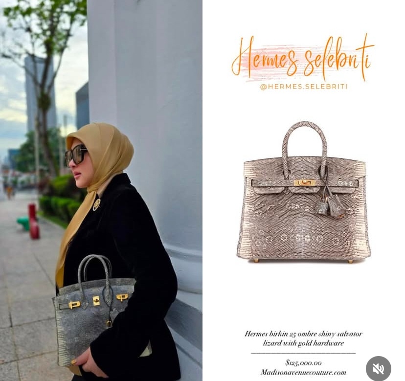 Tas Hermes Syahrini (Instagram)