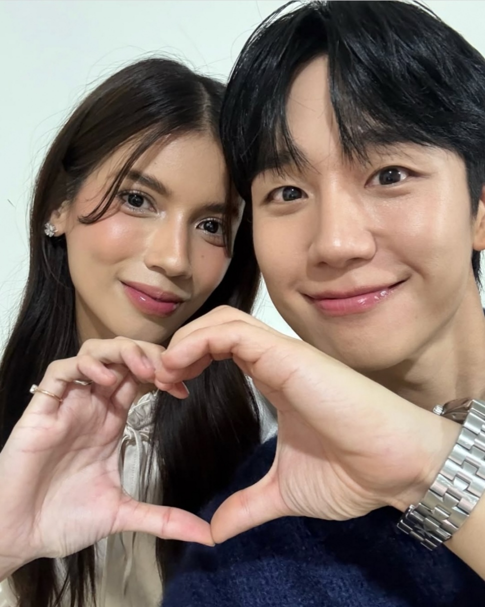 Potret Sabrina Chairunnisa dengan Jung Hae-in (Instagram)