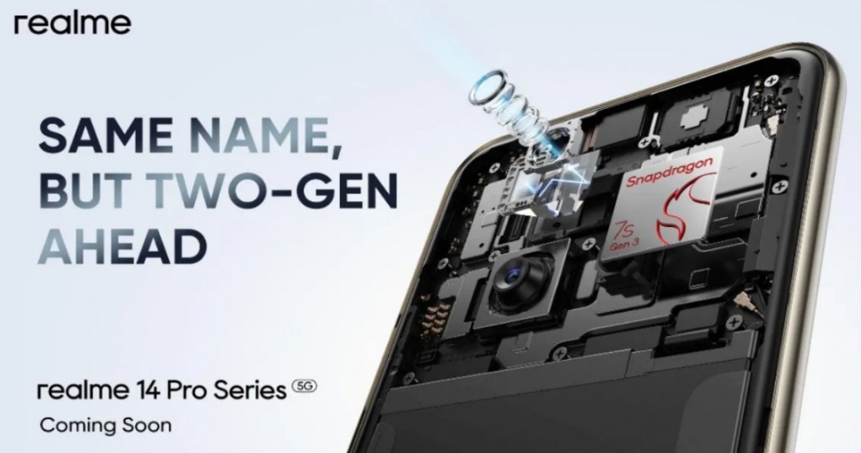 Teaser Realme 14 Pro. (Realme)