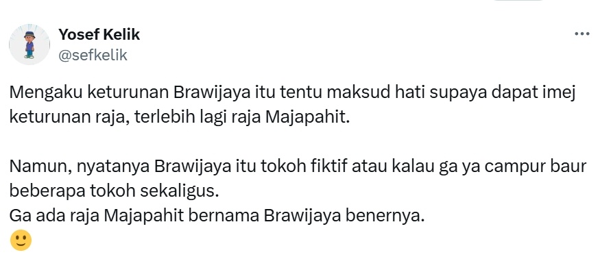 Pengakuan Gus Miftah dikritisi seorang ahli sejarah (X/sefkelik)