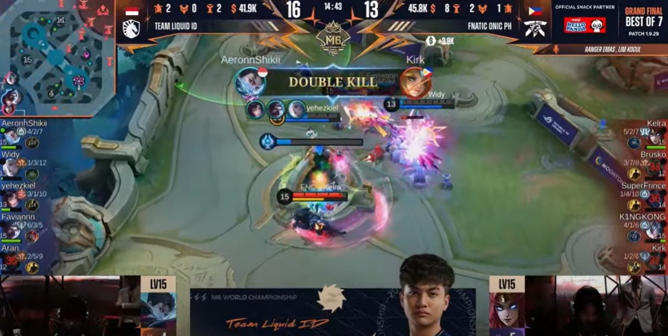 Game 5 Team Liquid ID vs Fnatic ONIC PH. (YouTube Mobile Legends Bang Bang Indonesia)