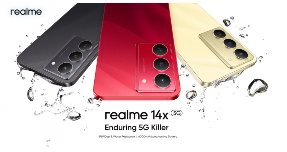 HP tangguh Realme 14x 5G. (Realme India) 