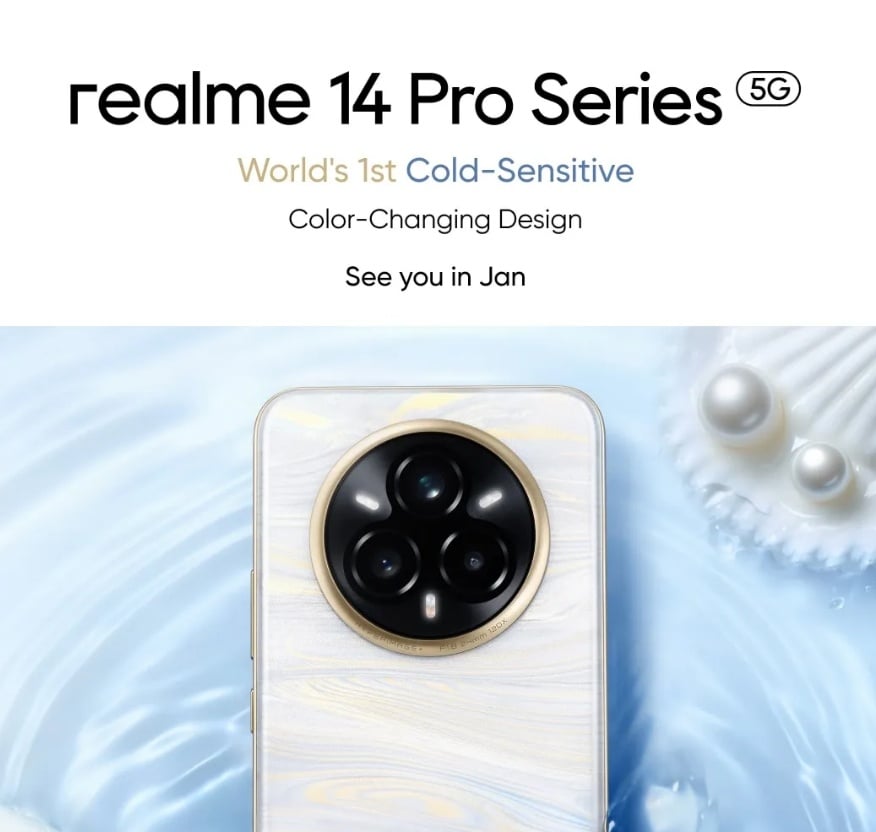 Teaser Realme 14 Pro 5G. (Realme)