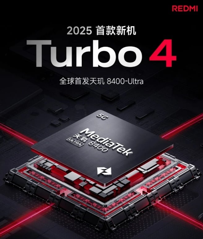 Redmi Turbo 4 bakal memakai MediaTek Dimensity 8400. (Xiaomi)