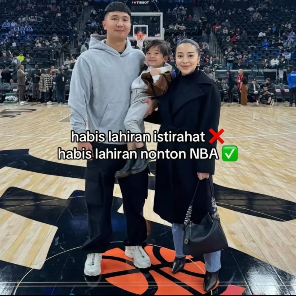 Nikita Willy nonton NBA (Instagram)