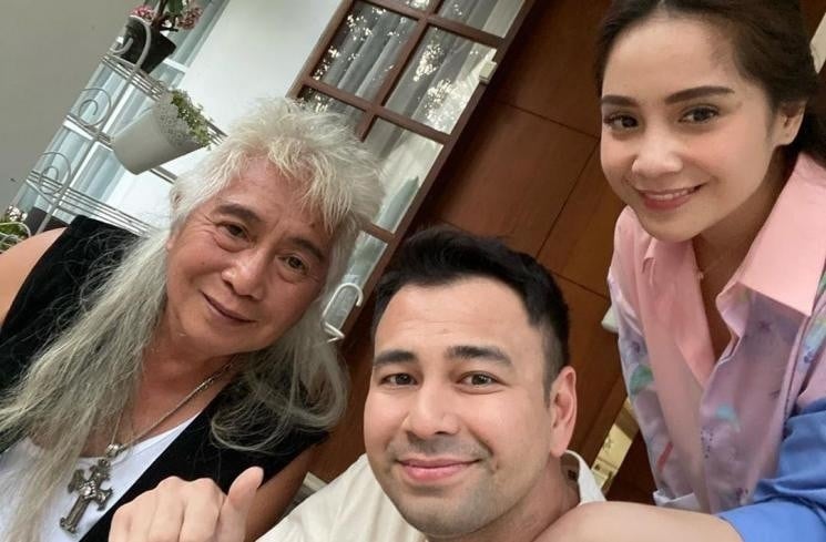 Gideon Tengker bersama Nagita Slavina dan Raffi Ahmad (Instagram)