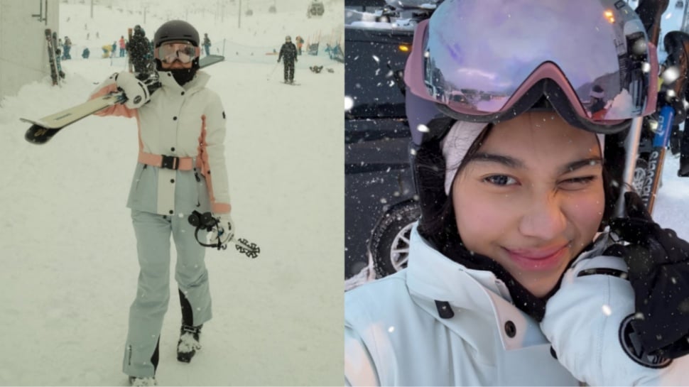 OOTD Azizah Salsha Bermain Ski di Jepang (Instagram)