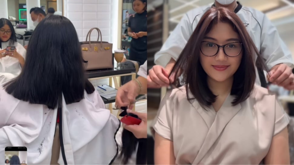 Potret Erina Gudono Potong Rambut (Instagram)