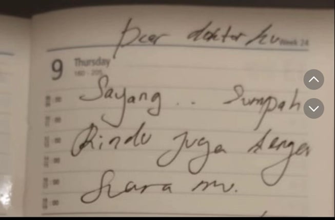 Surat dari Ammar Zoni untuk Kamelia (TikTok)