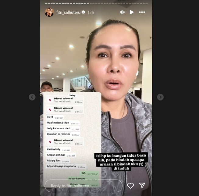 Fitri Salhuteru bantah jadi dalang kaburnya Lolly dari safe house (Instagram)