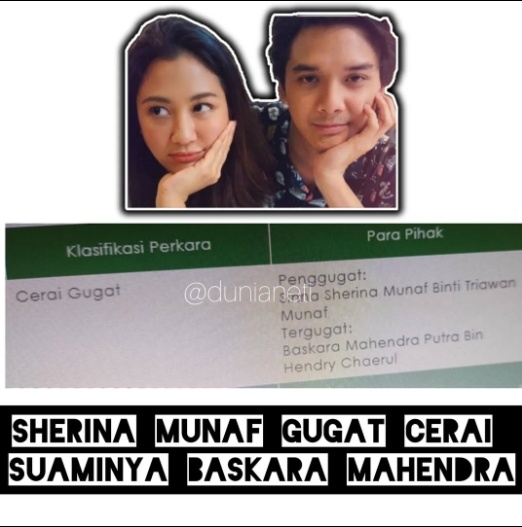 Sherina Munaf gugat cerai Baskara Mahendra (Instagram)