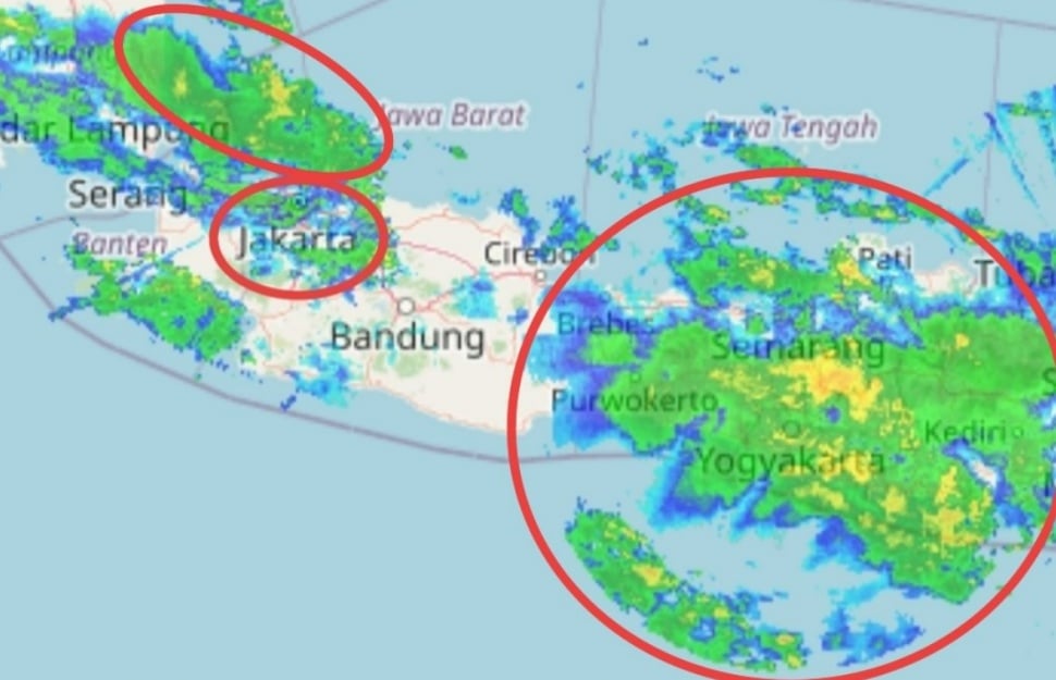 Peneliti BRIN membagikan ilustrasi awan MCC yang memicu hujan deras di beberapa wilayah. (X @EYulihastin) 