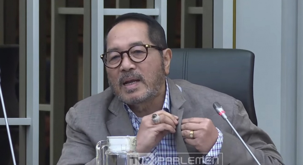 Anggota Komisi IV DPR Fraksi Partai Golkar, Firman Soebagyo. (tangkap layar)