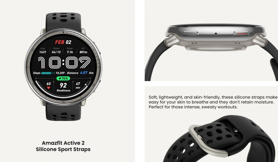 Fitur Amazfit Active 2. (Amazfit)