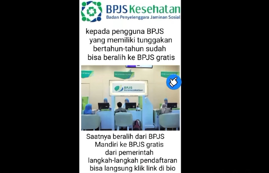 Cek Fakta BPJS Kesehatan gratis (Facebook)