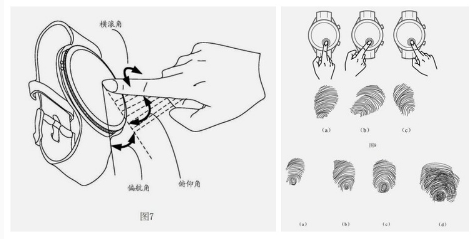 Paten sidik jari 3D di smartwatch Huawei. (CNIPA, WIPO) 