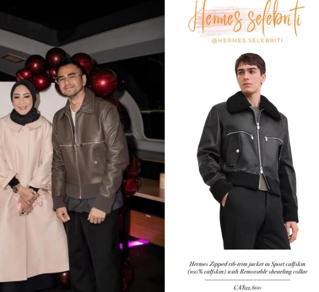 Jaket Hermes Raffi Ahmad (Instagram)