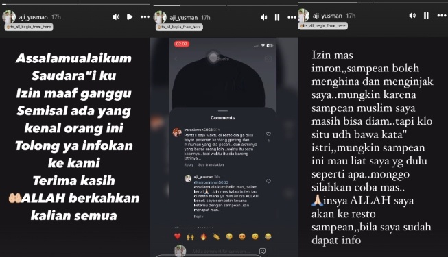 Aji Yusman geram ada warganet hina istrinya, Siskia Novia (Instagram)