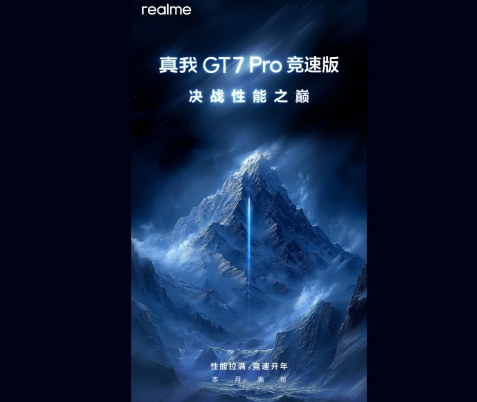 Teaser Realme GT 7 Pro. (Weibo)