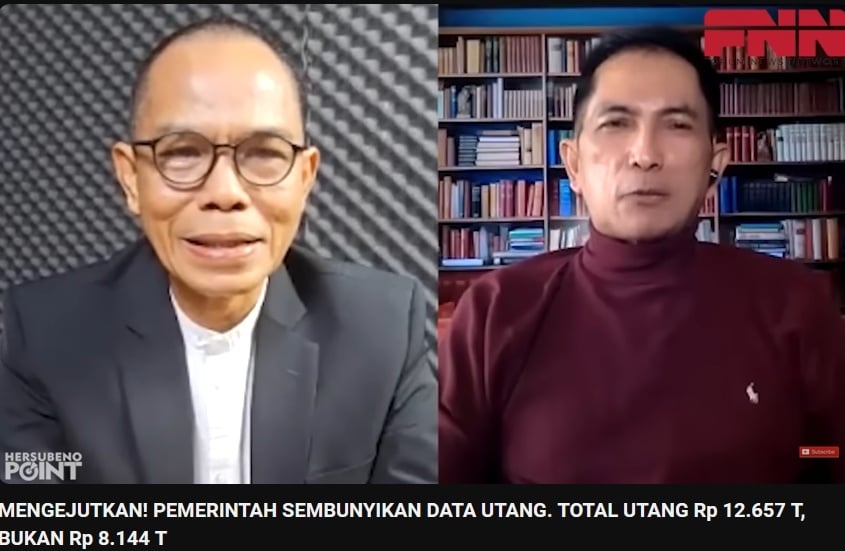 Cek Fakta Pemerintah sembunyikan data utang (Youtube)