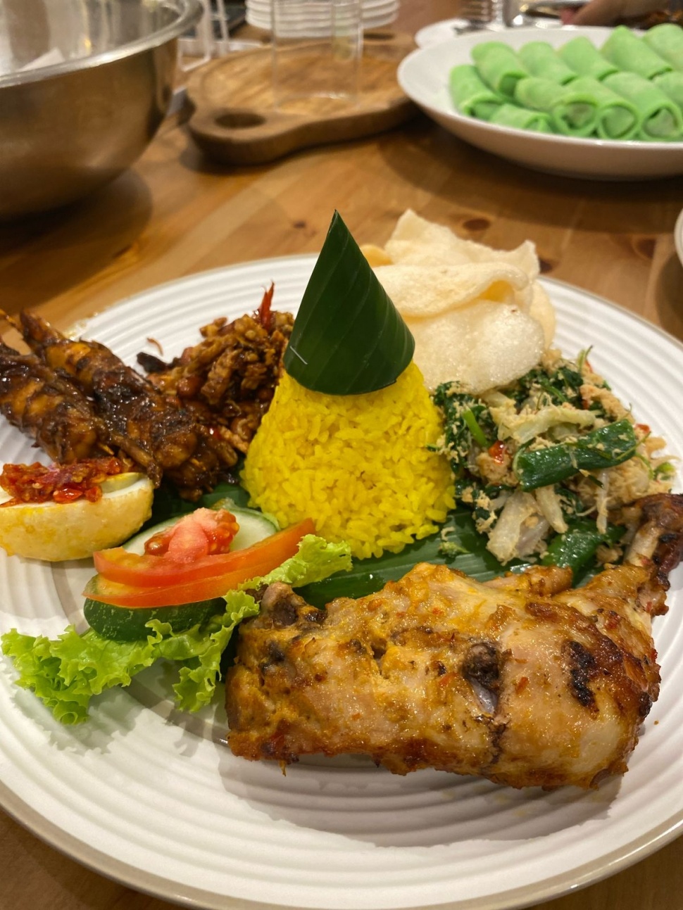 Potret nasi tumpeng ala eksklusif Cooking Class Dapur Pantry Magic. (Dok. Dapur Pantry Magic)