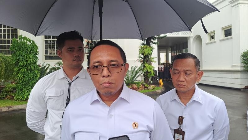 Kepala Kantor Komunikasi Kepresidenan Hasan Nasbi. (Suara.com/Novian)
