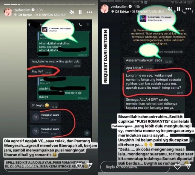 Chat Ammar Zoni ke Zeda Salim (Instagram)