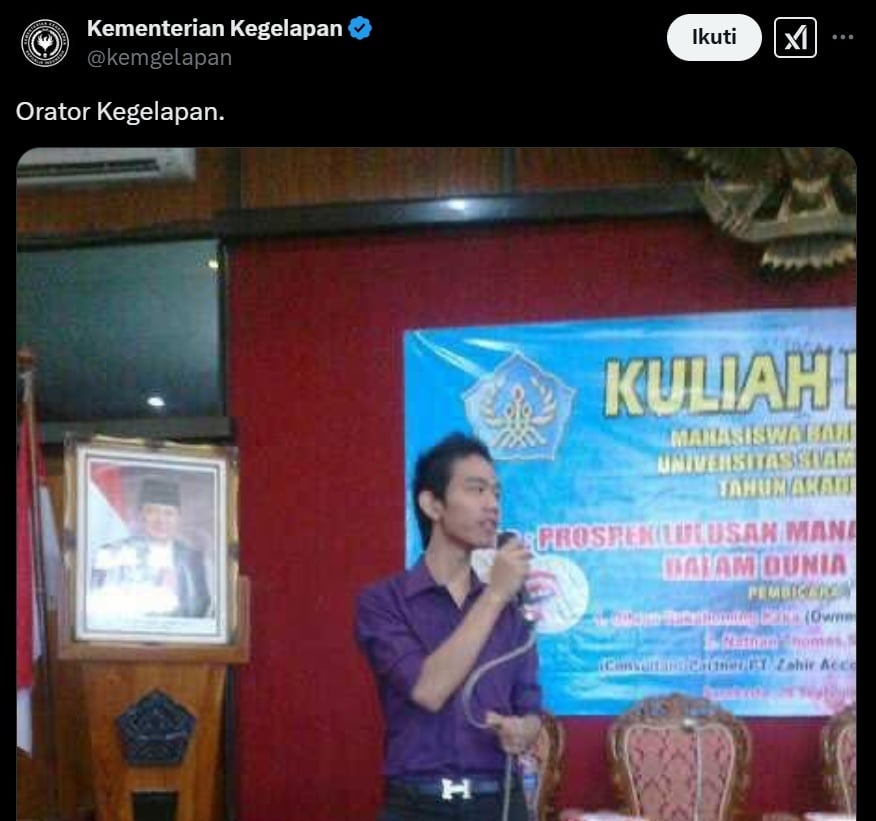 Gibran Rakabuming kunjungi kampus di tahun 2012. (x/kemgelapan)