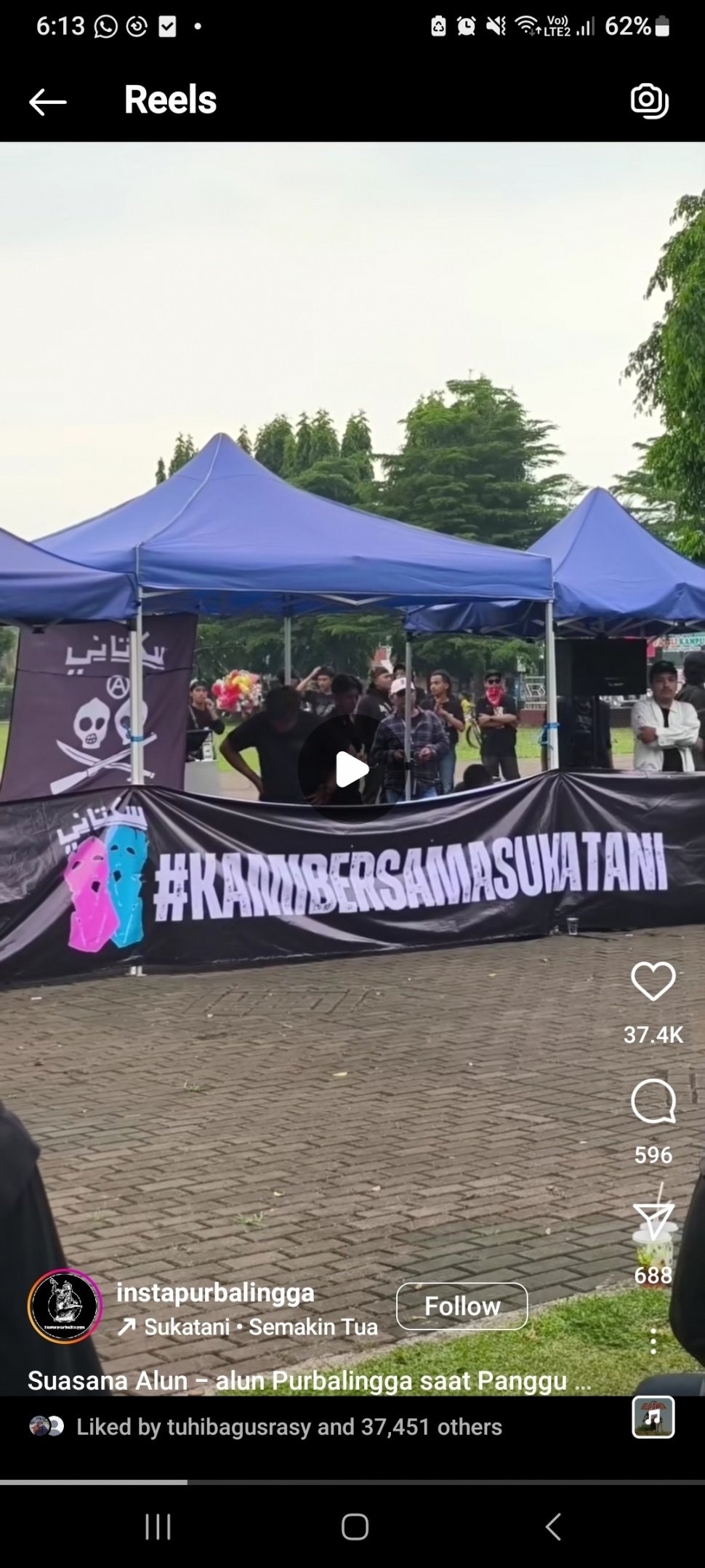 Aksi Solidaritas untuk Sukatani Digelar di Purbalingga (Instagram)