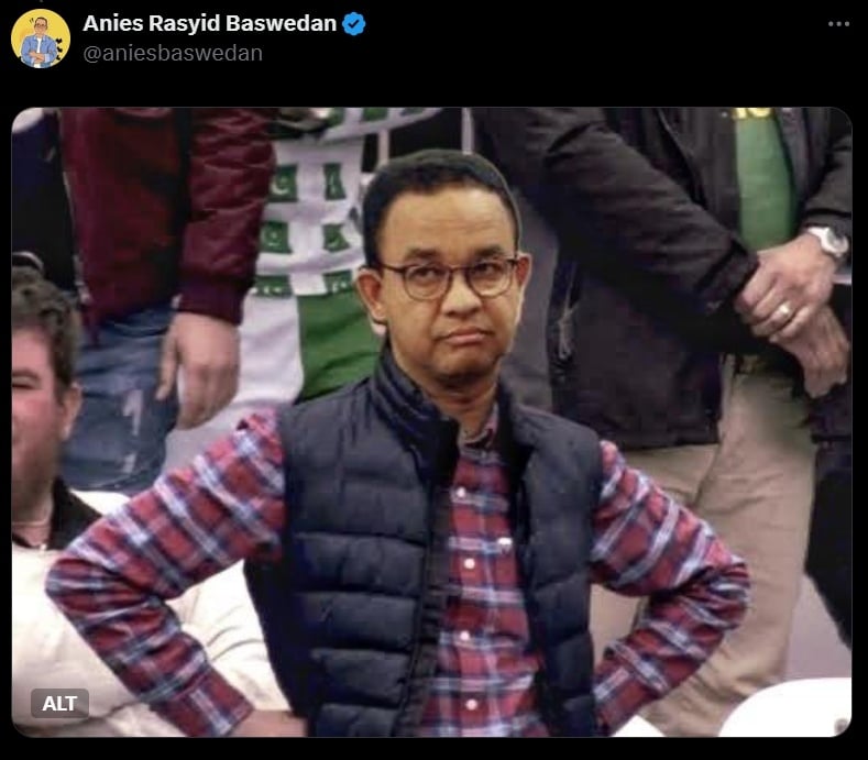 Reaksi Anies Baswedan dikaitkan dengan Riza Chalid. (x/aniesbaswedan)