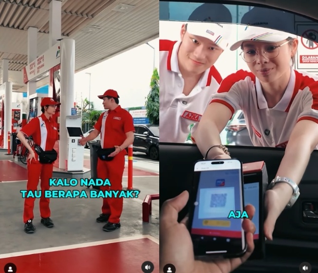 Nada Tarina Putri dan Azka Corbuzier jadi model promosi Pertamina (Instagram)
