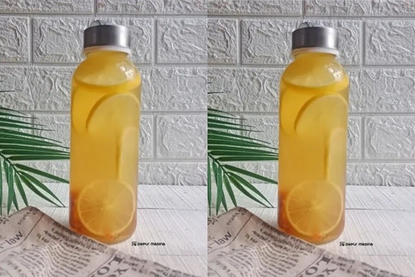 Resep infused water kurma lemon (dok. Cookpad/@Dapur_Madina_)