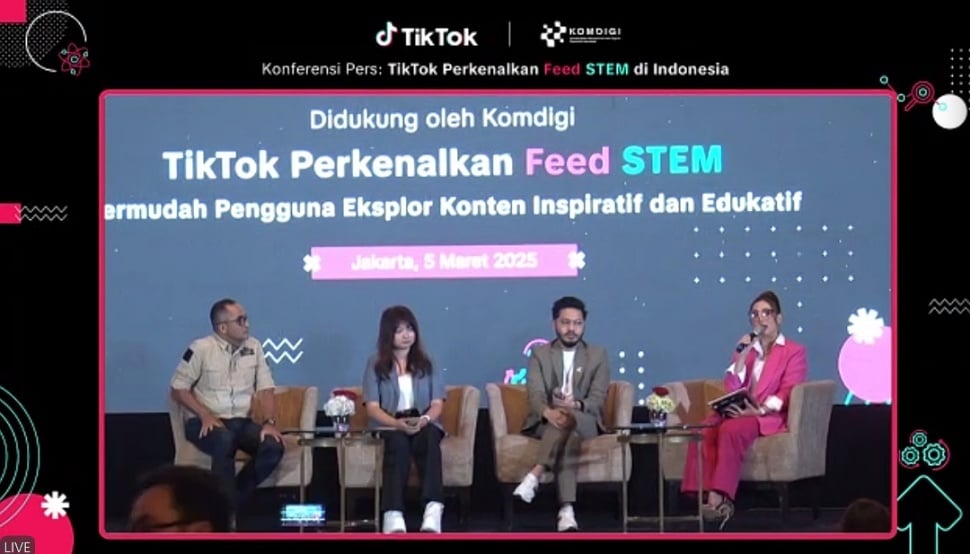 Feed STEM dari TikTok. (TikTok)