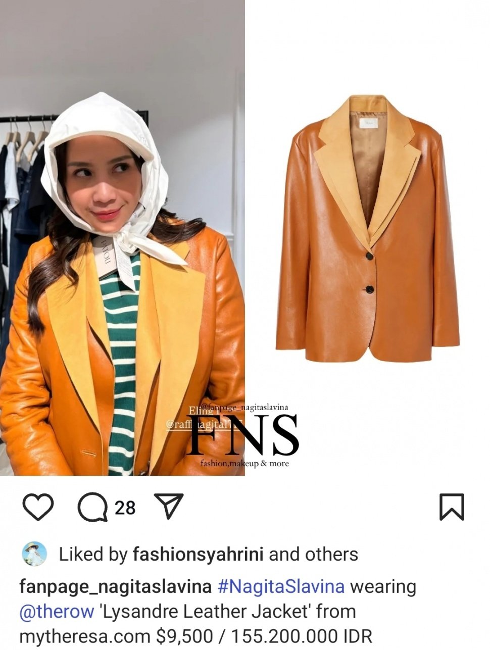 Jaket Seharga Rp155 Juta, Nagita Slavina Tampil Elegan dengan Gaya Quiet Luxury (Instagram)