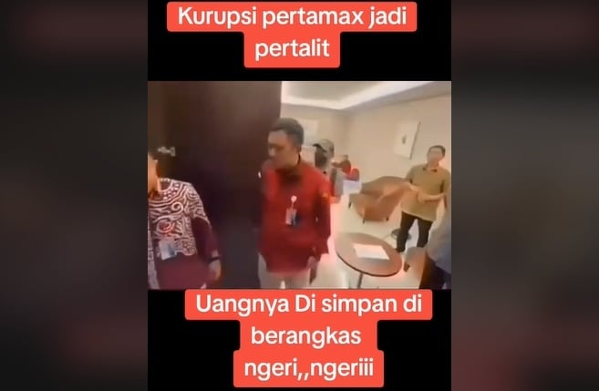 Cek Fakta brankas penyimpanan uang hasil korupsi pertamina (Tiktok)