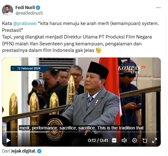 Cuitan Fedi Nuril (X)