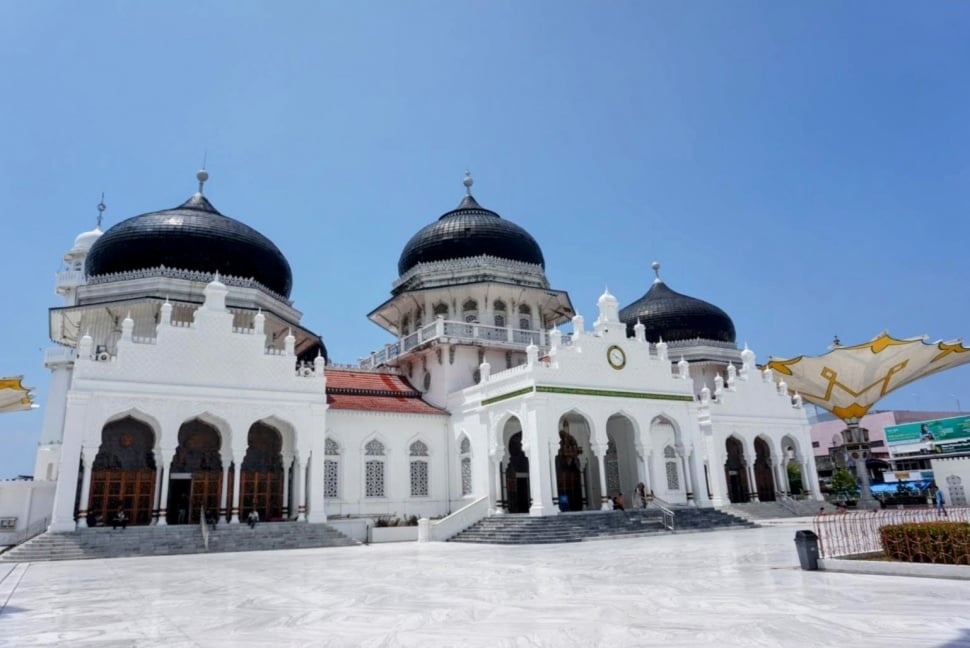 Masjid Raya Baiturrahman di Banda Aceh. (Kontributor Aceh/Habil Razali).