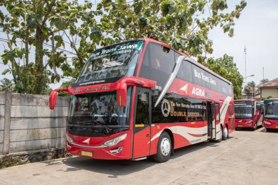 Ilustrasi bus AgraMas sebagai salah satu sarana mudik. (Dok. AgraMas)