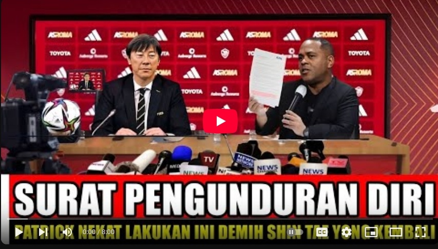 Cek fakta Patrick Kluivert mengunudrkan diri dari Timnas (Youtube)