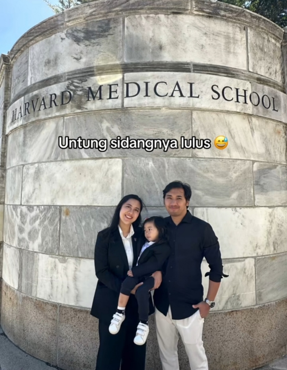 Inspiratif! Sidang Thesis di Harvard Medical School Sambil Gendong Anak, Netizen: Mbak Makan Apa? (TikTok)